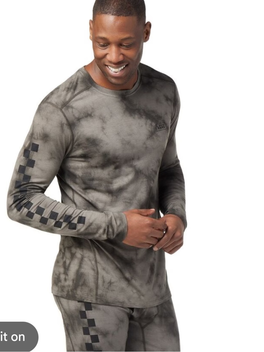 Smartwool X Vans merino wool base layer long sleeve